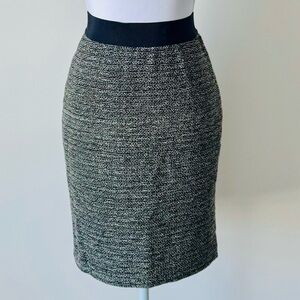 Ann Taylor Black & White Tweed Pencil Skirt 🖤
